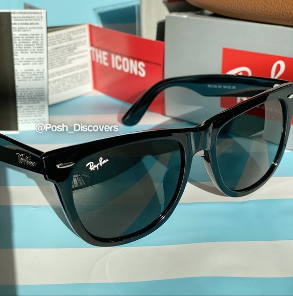FREE SHIPPING RayBan Wayfarer RB2140 Black - Picture 2 of 16